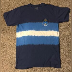 Vans Premium Never‎ at A Loss Scattered tiedye Blue Graphic ShortSleeveSmall